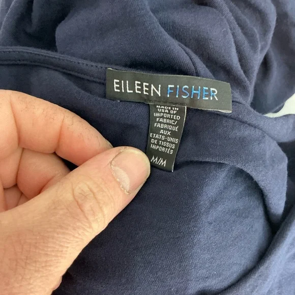 Eileen Fisher Navy Sleeveless Tank Dress Size M - Picture 6 of 7